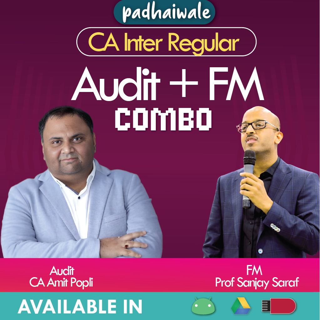 CA Inter Audit + FM Combo New Scheme Amit Popli Sanjay Saraf