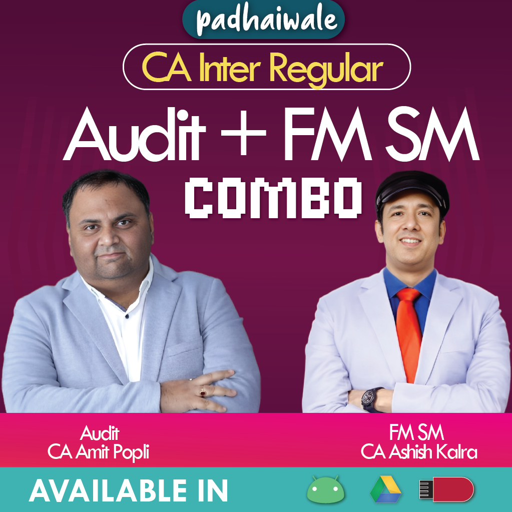 CA Inter Audit + FM SM Combo New Scheme Amit Popli Ashish Kalra