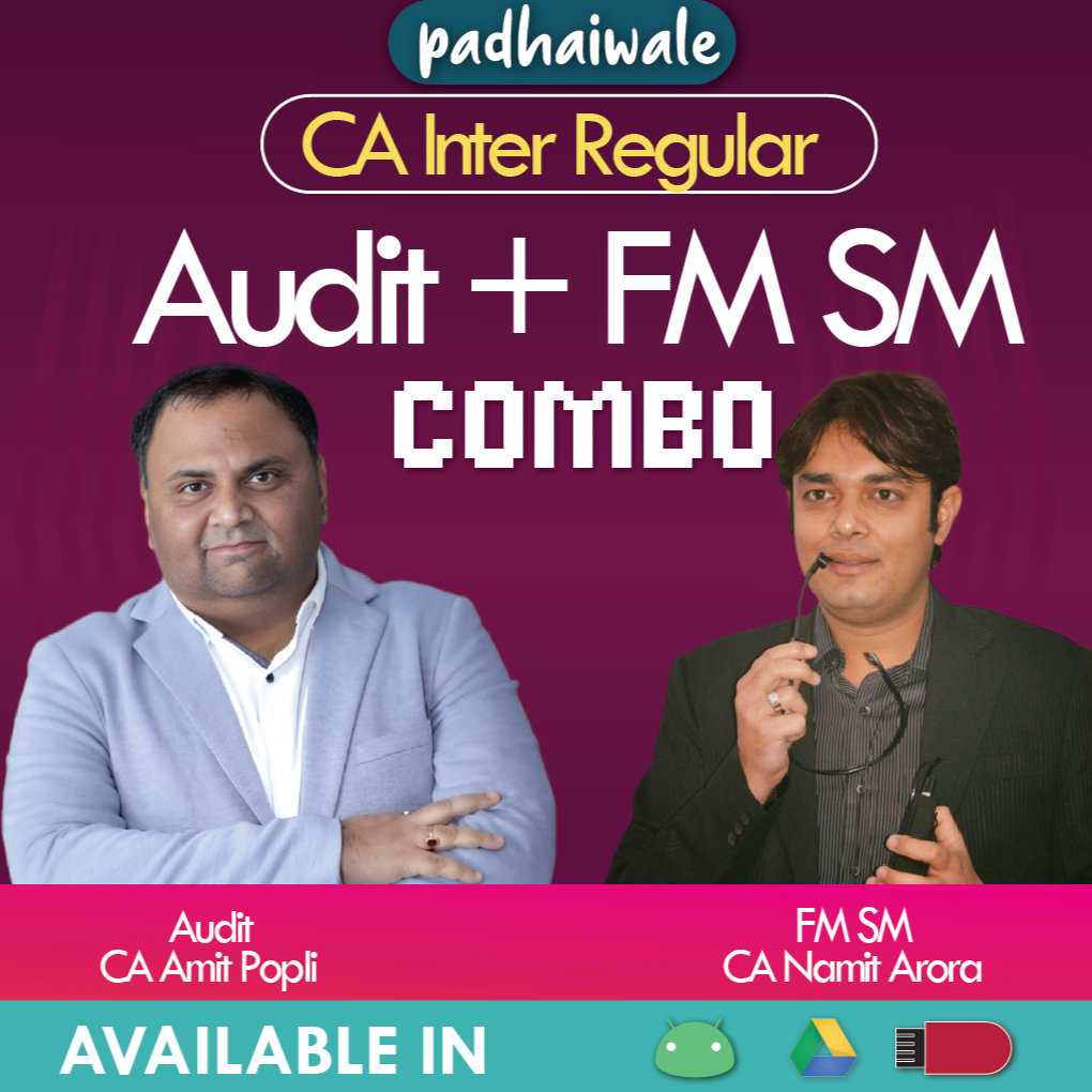 CA Inter Audit + FM SM Combo New Scheme Amit Popli Namit Arora
