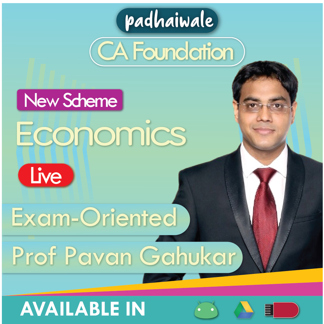 CA Foundation Economics Live Exam-Oriented New Scheme Pavan Gahukar