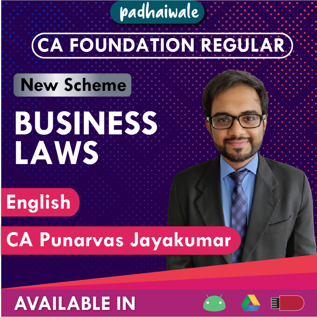 CA Foundation Business Laws English New Scheme Punarvas Jayakumar