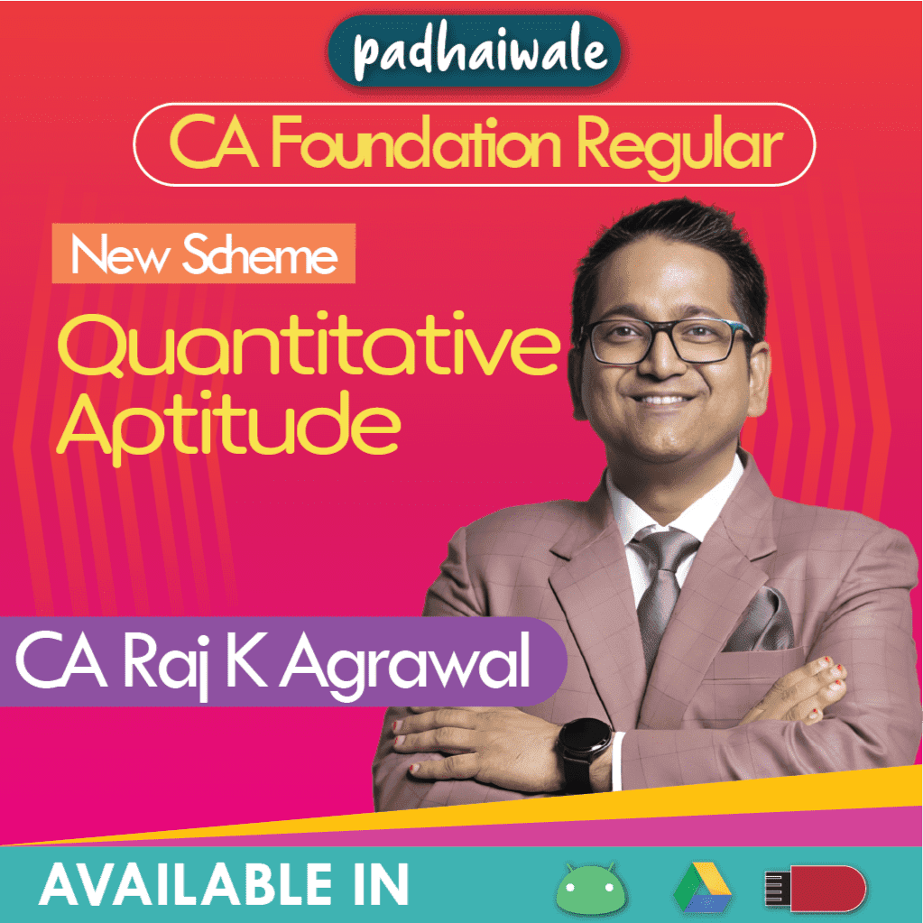 CA Foundation Quantitative Aptitude New Scheme Raj K Agrawal