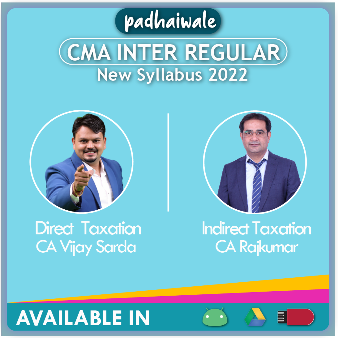 CMA Inter Direct and Indirect Taxation New Syllabus Vijay Sarda Rajkumar