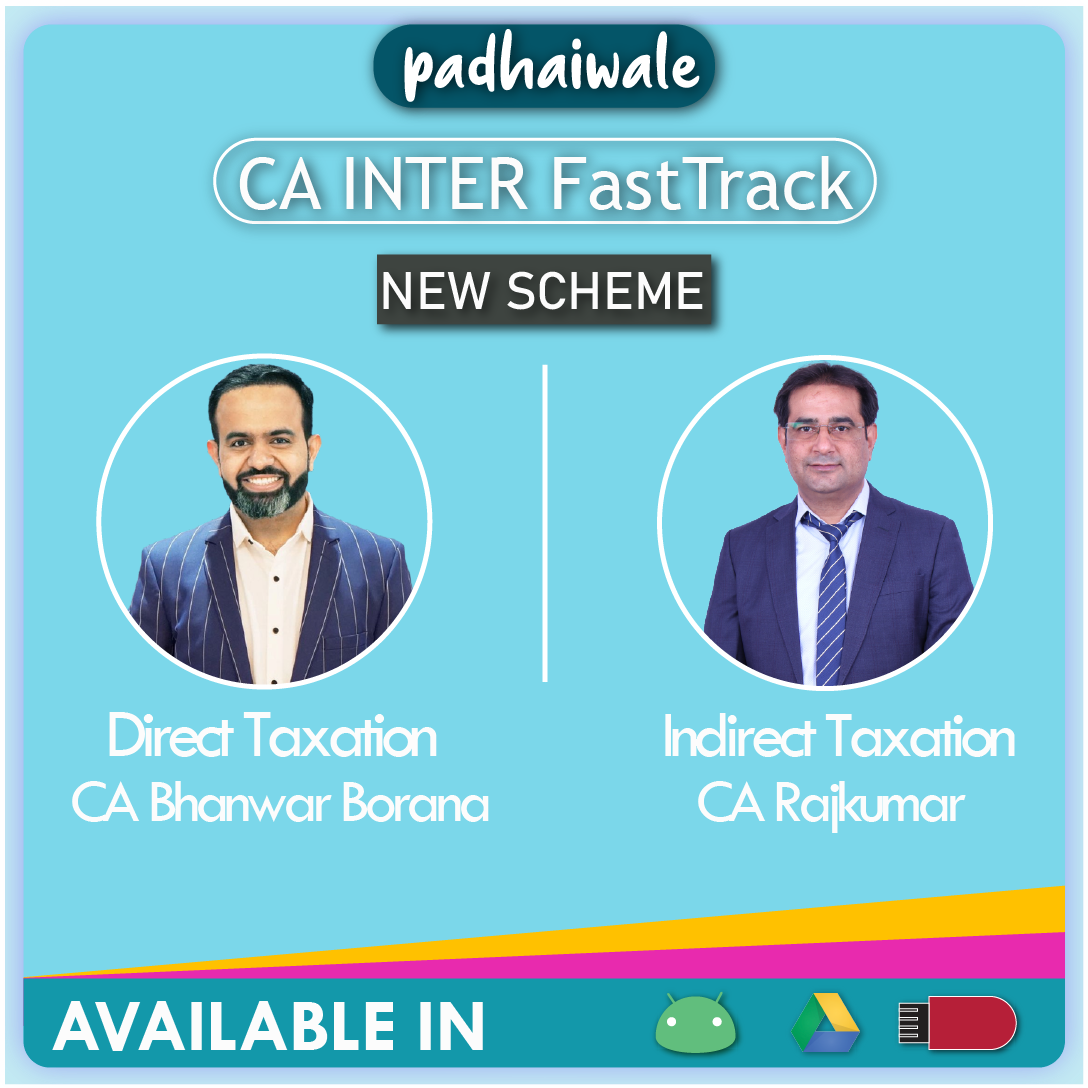 CA Inter Taxation (DT+IDT) FastTrack New Scheme Bhanwar Borana Rajkumar