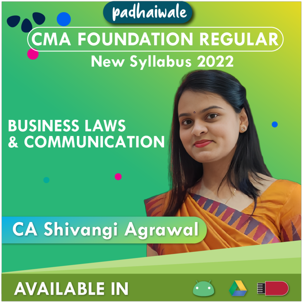 CMA Foundation Fundamentals of Business Laws New Syllabus Shivangi Agrawal