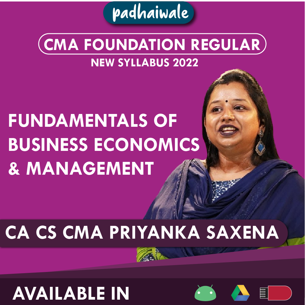 CMA Foundation Business Economics Priyanka Saxena