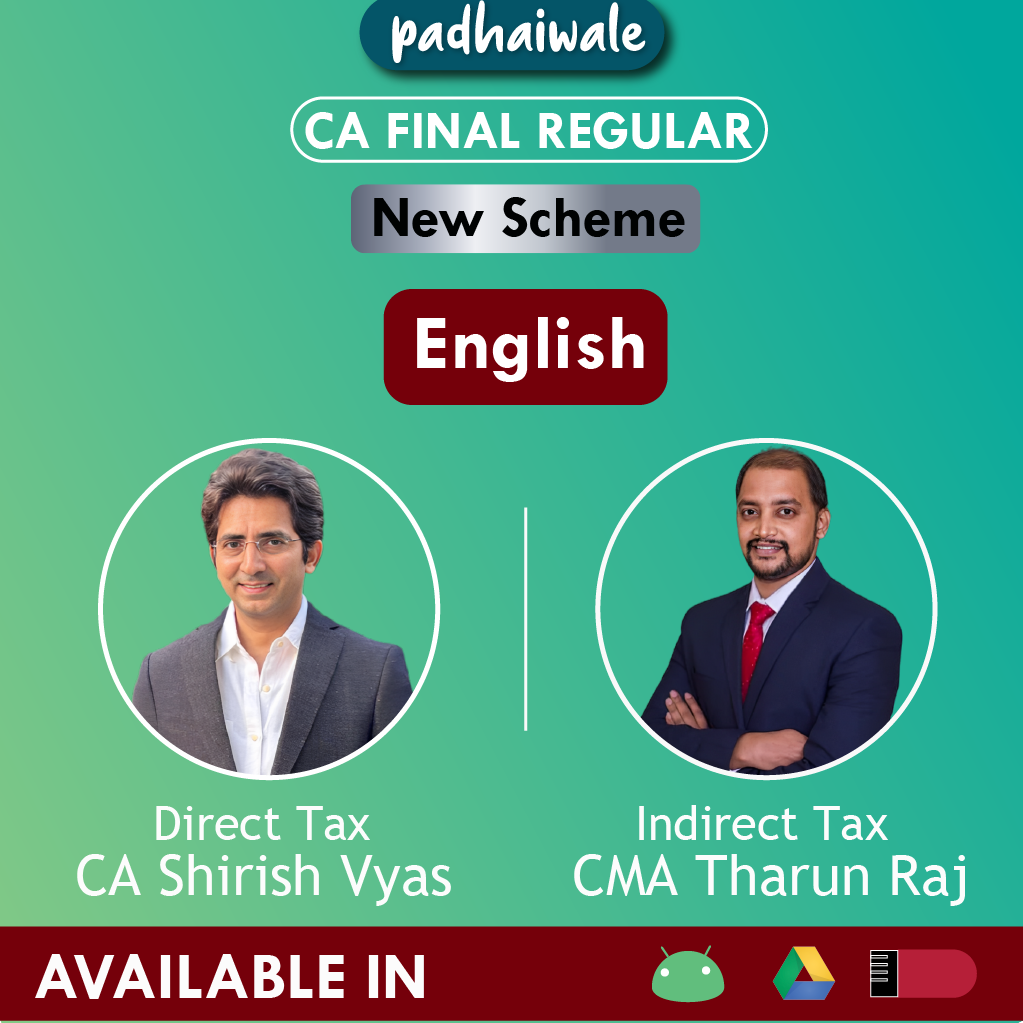 CA Final DT + IDT Combo English New Scheme Shirish Vyas Tharun Raj