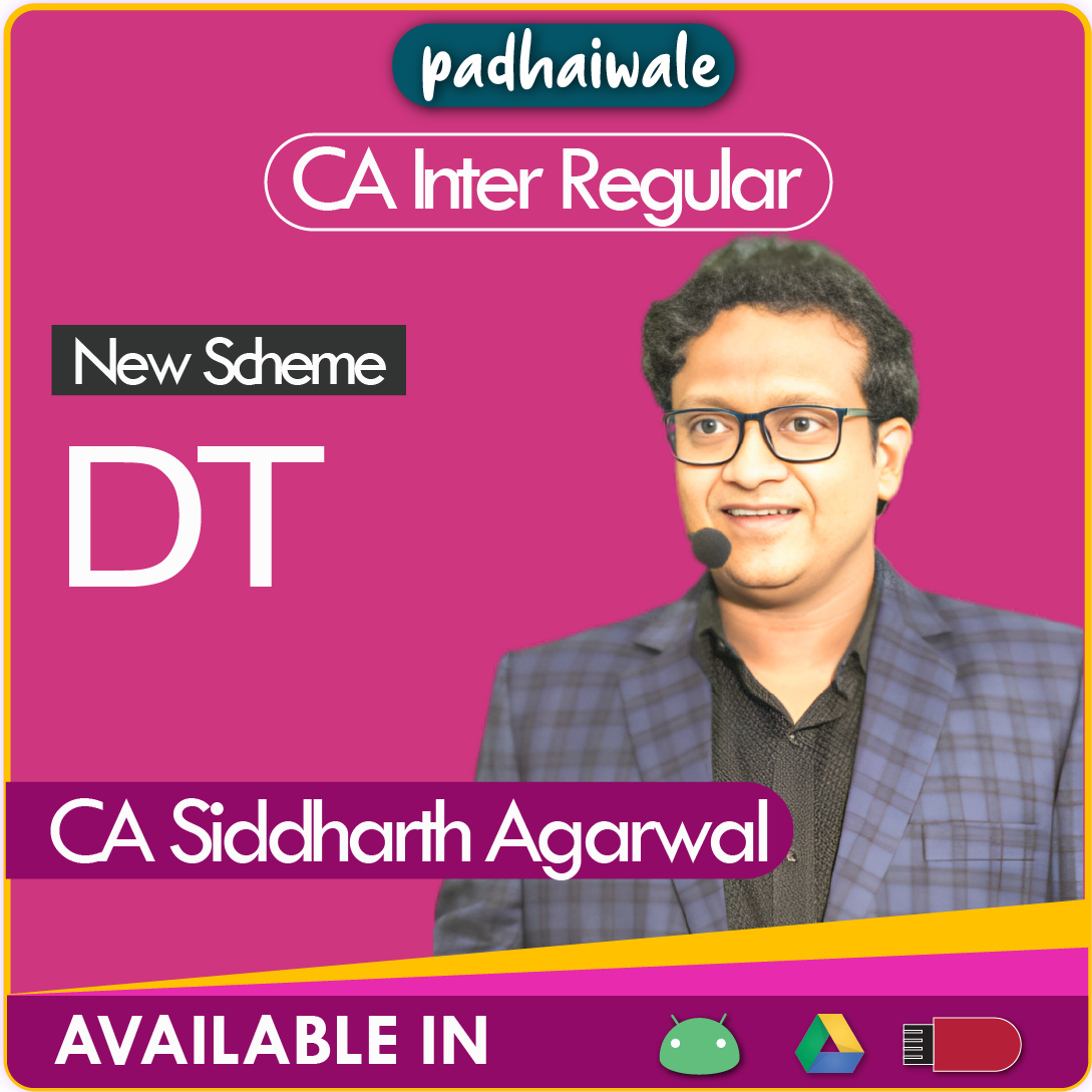 CA Inter Direct Taxation New Scheme Siddharth Agarwal