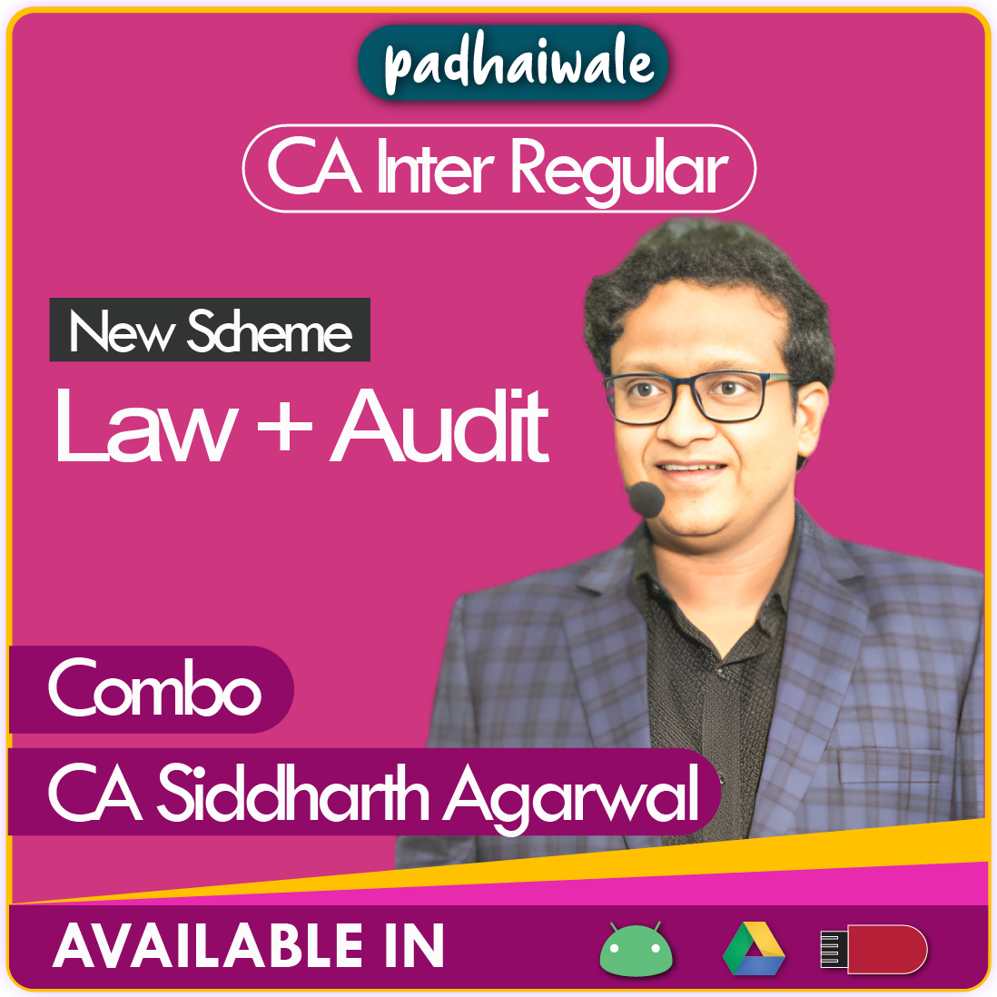 CA Inter Law + Audit Combo New Scheme Siddharth Agarwal