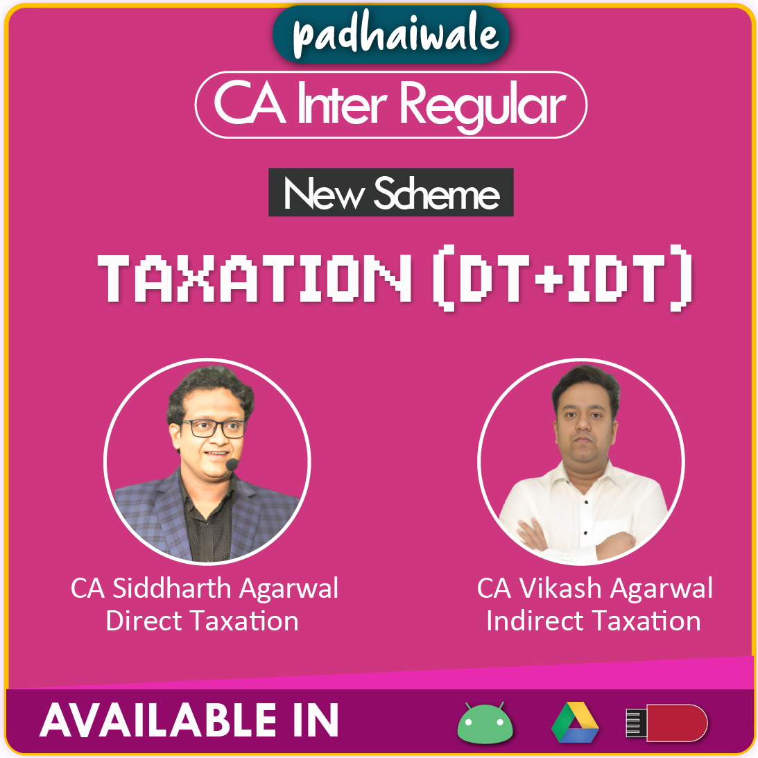 CA Inter Taxation (DT+IDT) New Scheme Siddharth Agarwal Vikash Agarwal