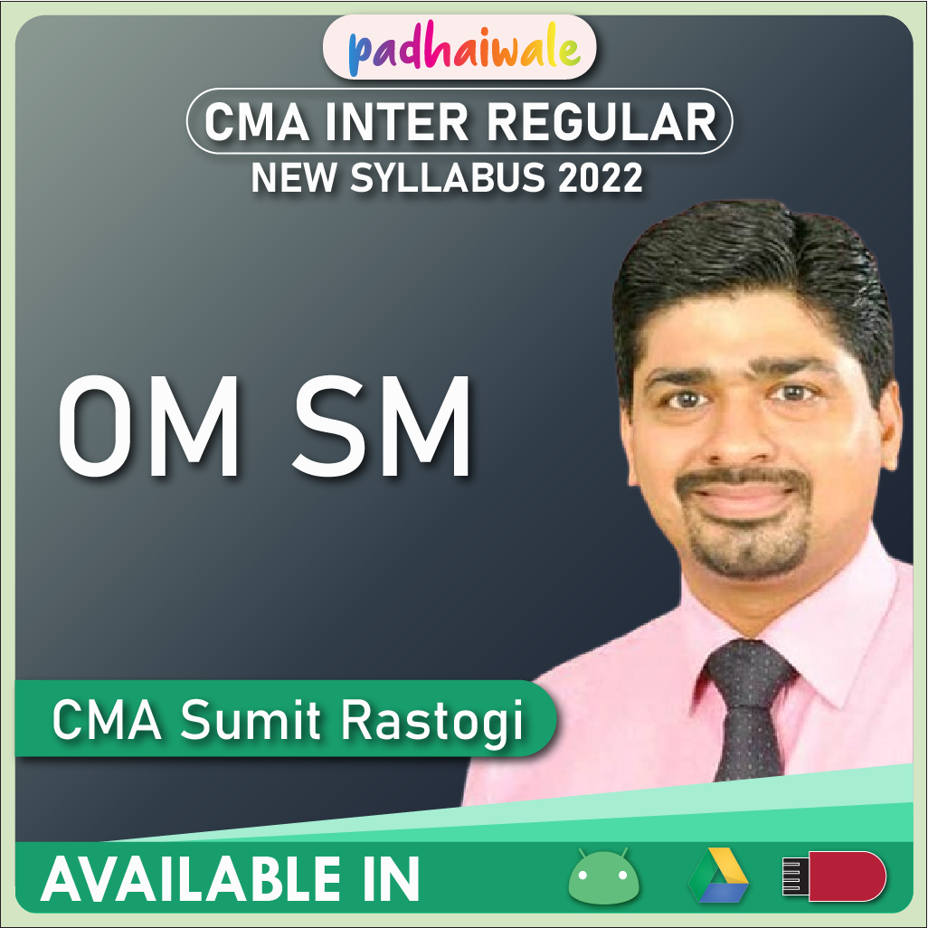 CMA Inter OM SM New Syllabus Sumit Rastogi