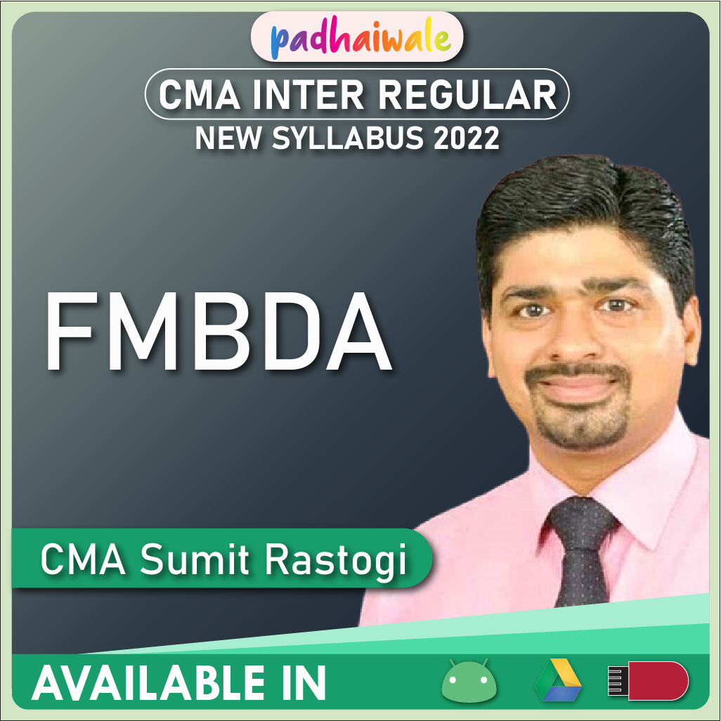 CMA Inter FMBDA New Syllabus Sumit Rastogi