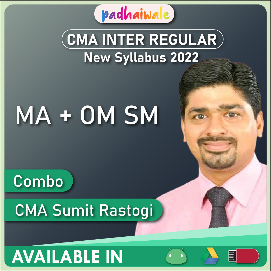 CMA Inter MA + OM SM Combo New Syllabus Sumit Rastogi