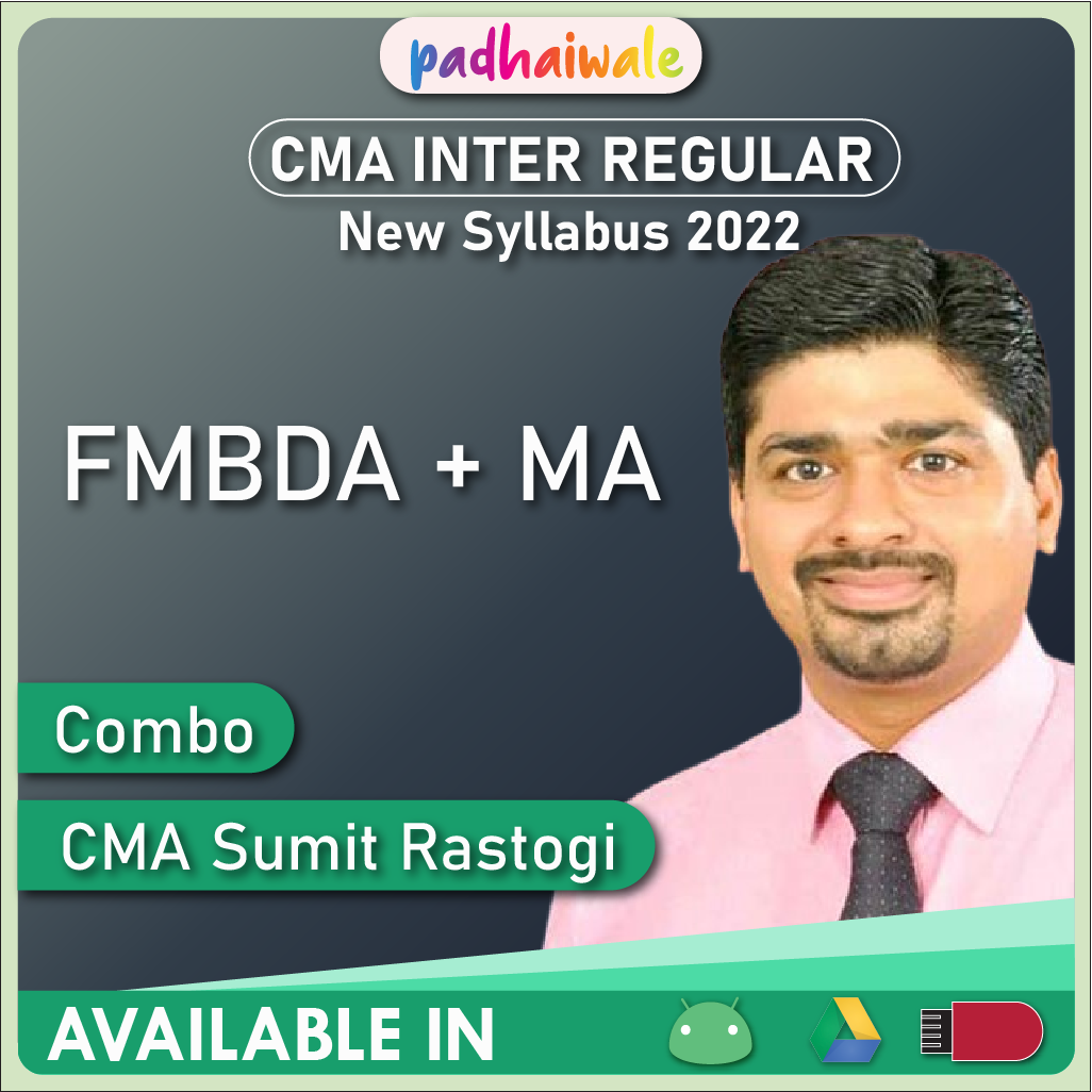 CMA Inter FMBDA + MA Combo New Syllabus Sumit Rastogi