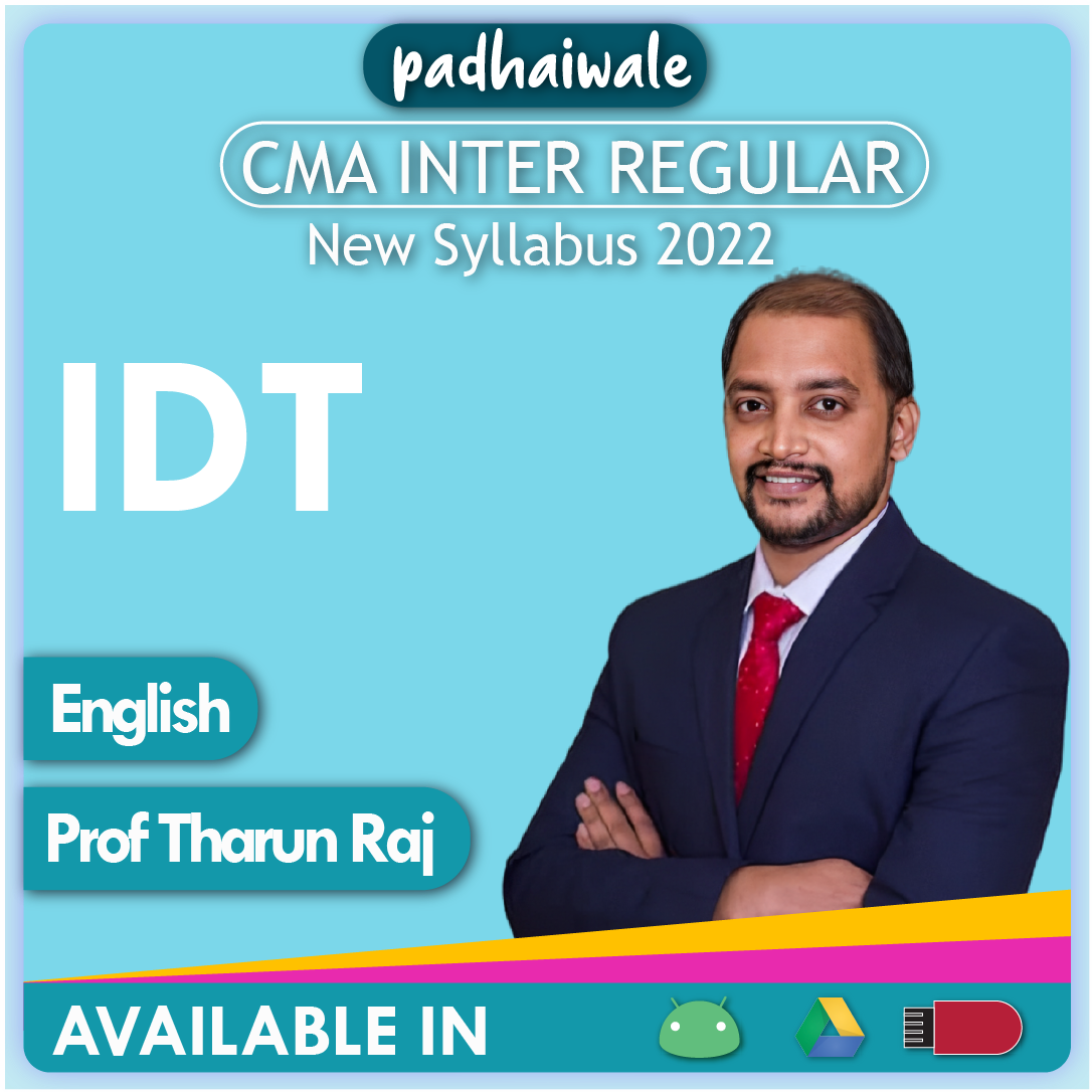 CMA Inter IDT English Tharun Raj