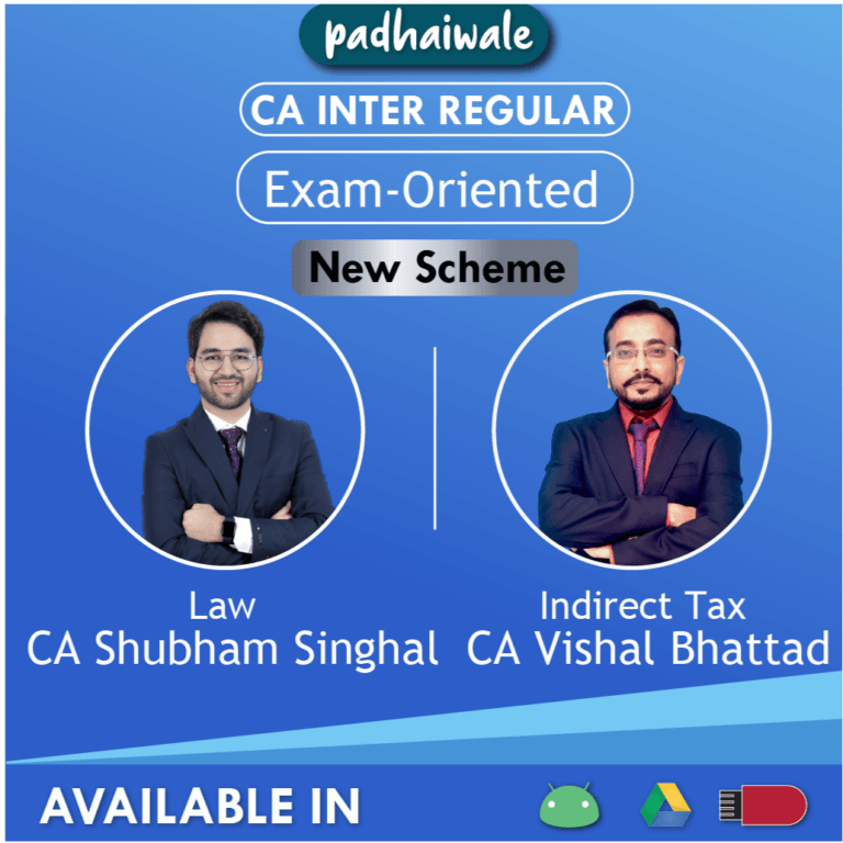 CA Inter Law + IDT Combo Exam-Oriented New Scheme Shubham Singhal Vishal Bhattad