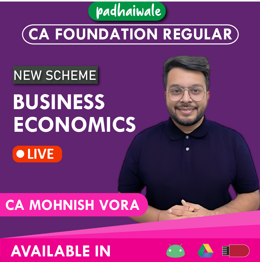 CA Foundation Business Economics New Scheme Mohnish Vora