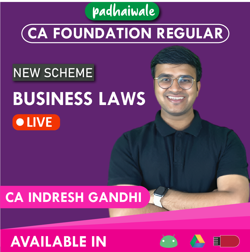 CA Foundation Business Laws New Scheme Indresh Gandhi