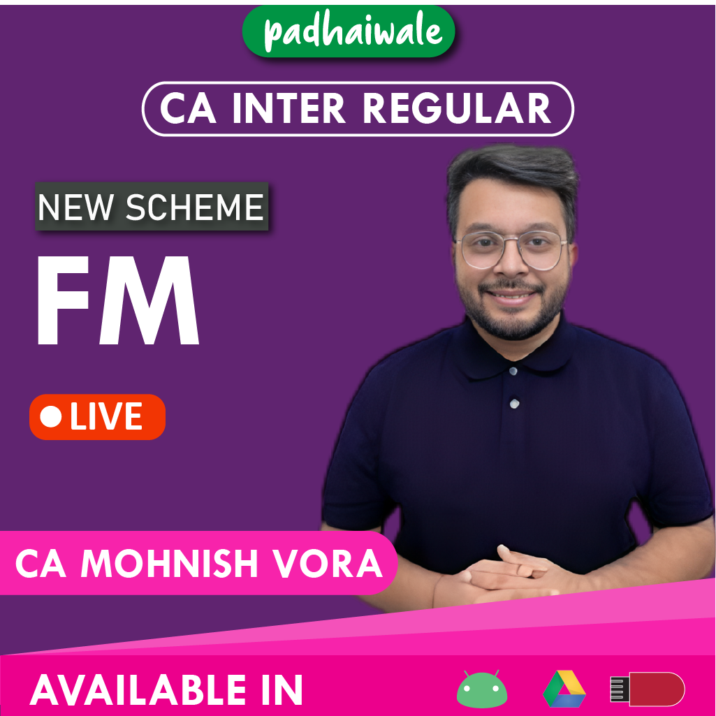 CA Inter FM Live New Scheme Mohnish Vora