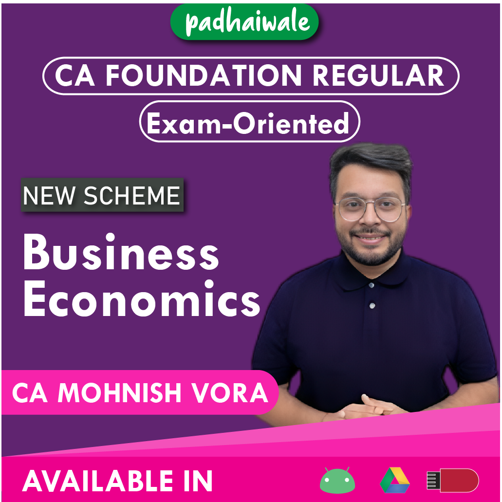 CA Foundation Business Economics Exam-Oriented New Scheme Mohnish Vora