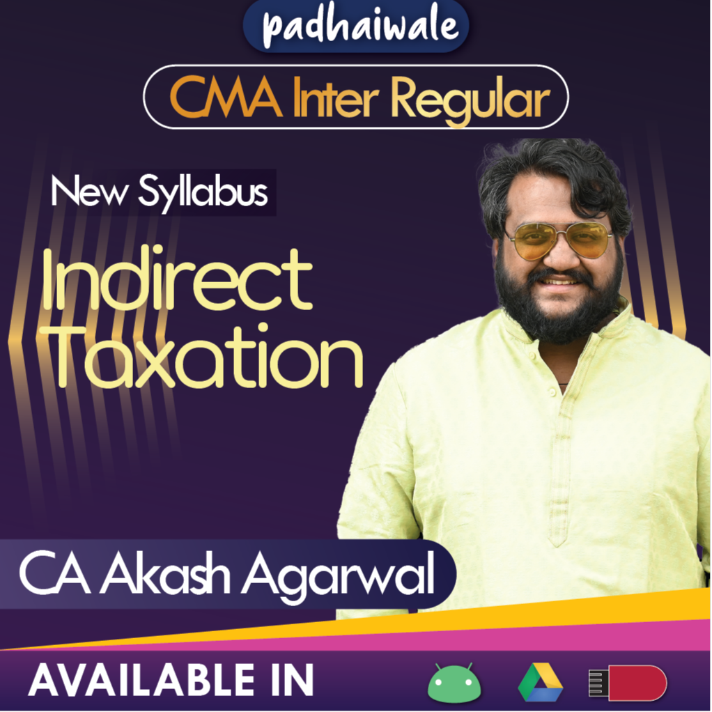 CMA Inter Indirect Taxation Akash Agarwal