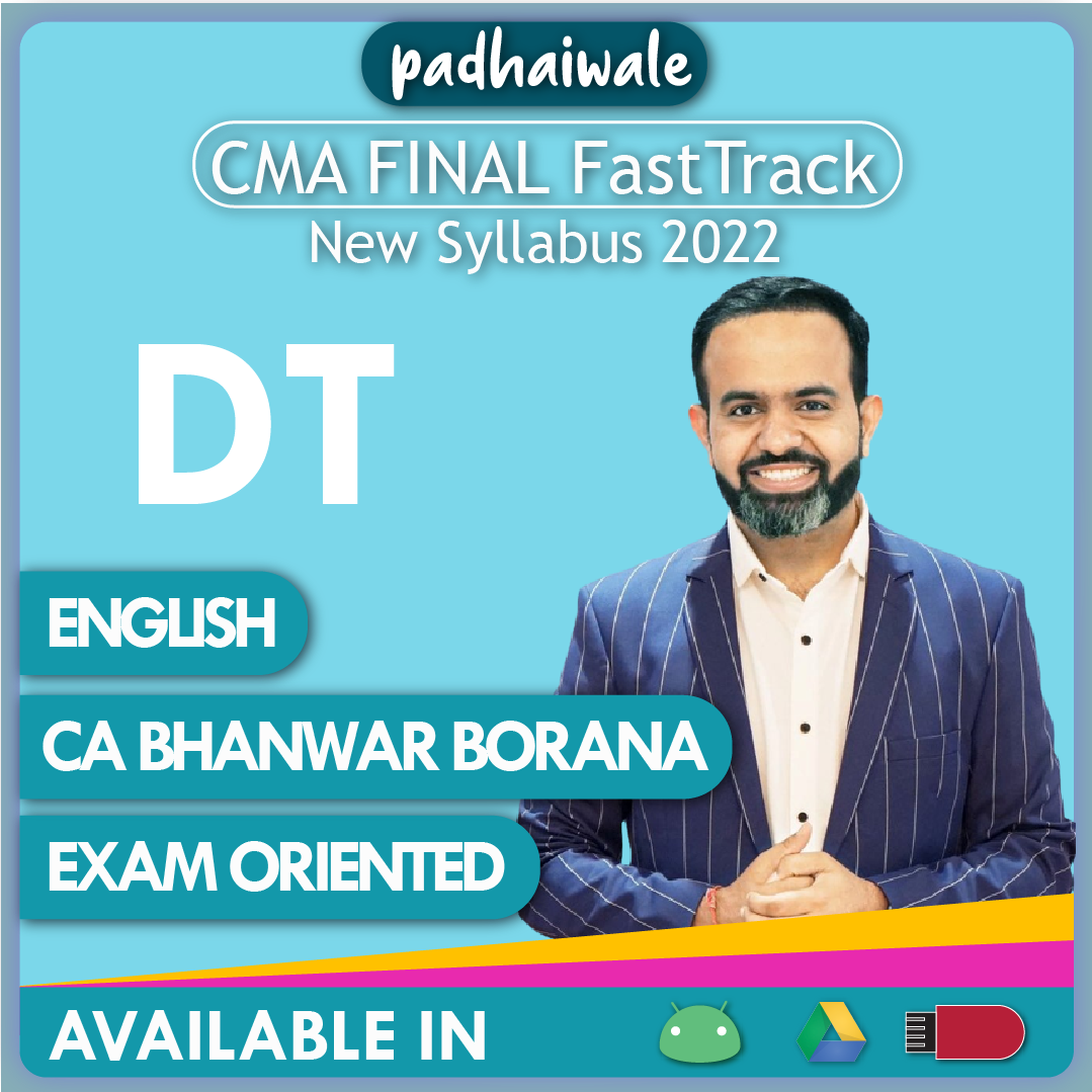 CMA Final DT English Exam Oriented Fast-Track New Syllabus Bhanwar Borana