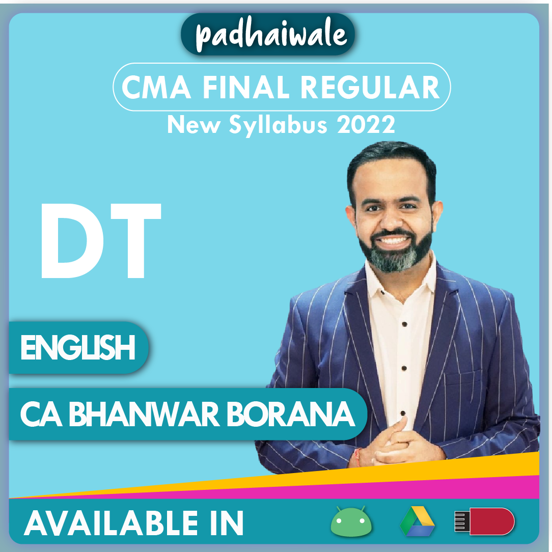 CMA Final DT English New Syllabus Bhanwar Borana