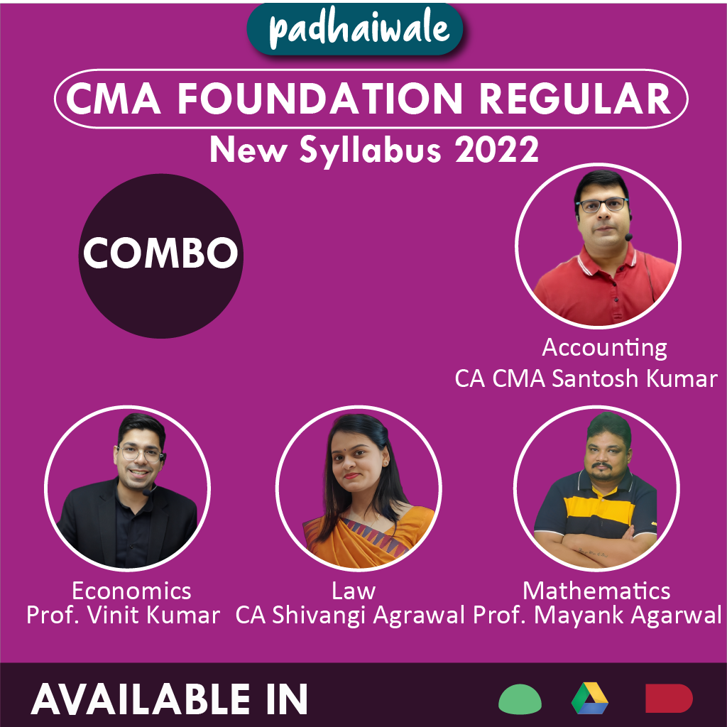 CMA Foundation All Subjects Combo New Syllabus Santosh Kumar Vinit Kumar Mayank Agarwal Shivangi Agrawal