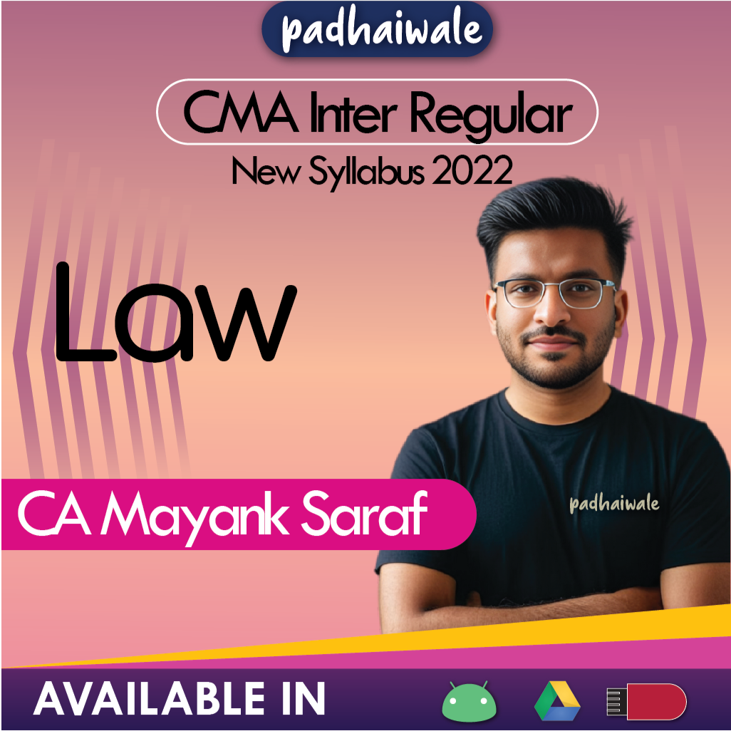 CMA Inter Law New Syllabus Mayank Saraf