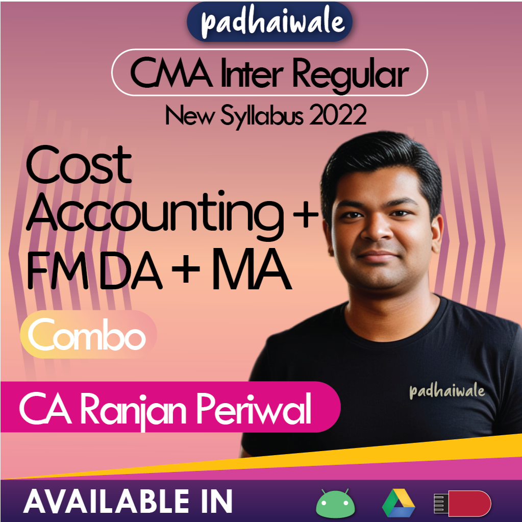 CMA Inter Costing + FM DA + MA Combo New Syllabus Ranjan Periwal